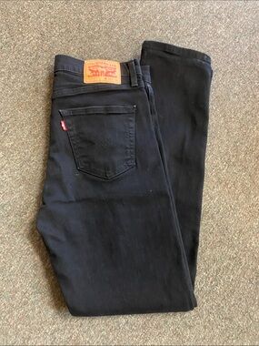 Levi's Men's Black Straight-Leg Jeans